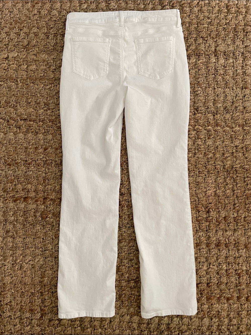 NYDJ Marilyn Straight Jeans Size 8 White Lift Tuck Stretch Denim - Picture 10 of 14
